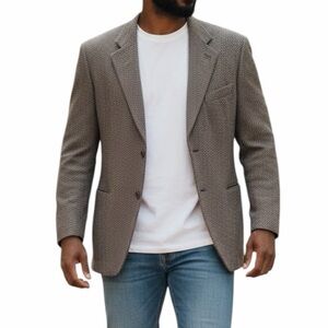 Mani for Neiman Marcus Textured Brown with Black Blazer 42